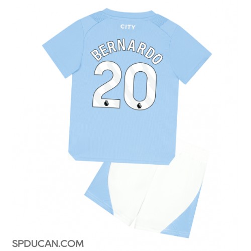 Dječji Nogometni Dres Manchester City Bernardo Silva #20 Domaci 2023-24 Kratak Rukav (+ Kratke hlače)